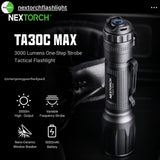 NEXTORCH TA30C MAX 3000LMS 390M Tactical Flashlight
