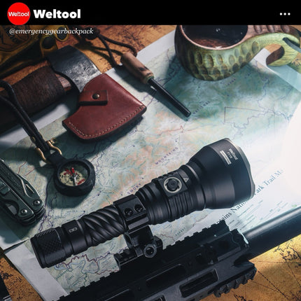 Weltool F11R “Dragon from Forest” Seachlight 2100 Lumens 1,332M - Emergency Gear Backpack