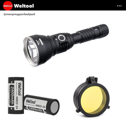 Weltool F11R “Dragon from Forest” Seachlight 2100 Lumens 1,332M - Emergency Gear Backpack