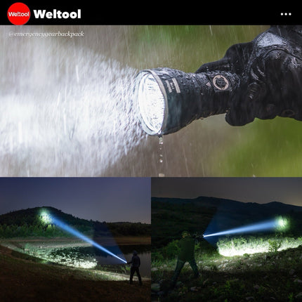 Weltool F11R “Dragon from Forest” Seachlight 2100 Lumens 1,332M - Emergency Gear Backpack