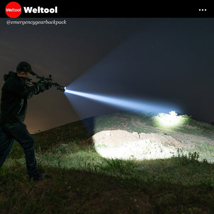 Weltool F11R “Dragon from Forest” Seachlight 2100 Lumens 1,332M - Emergency Gear Backpack