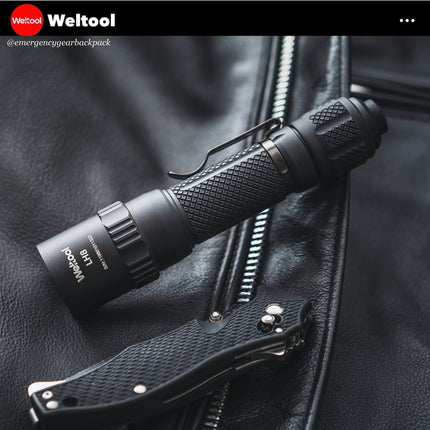 Weltool LH8 Head 1250 Lumens 83,900CD 578M Tactical Flashlight - Emergency Gear Backpack