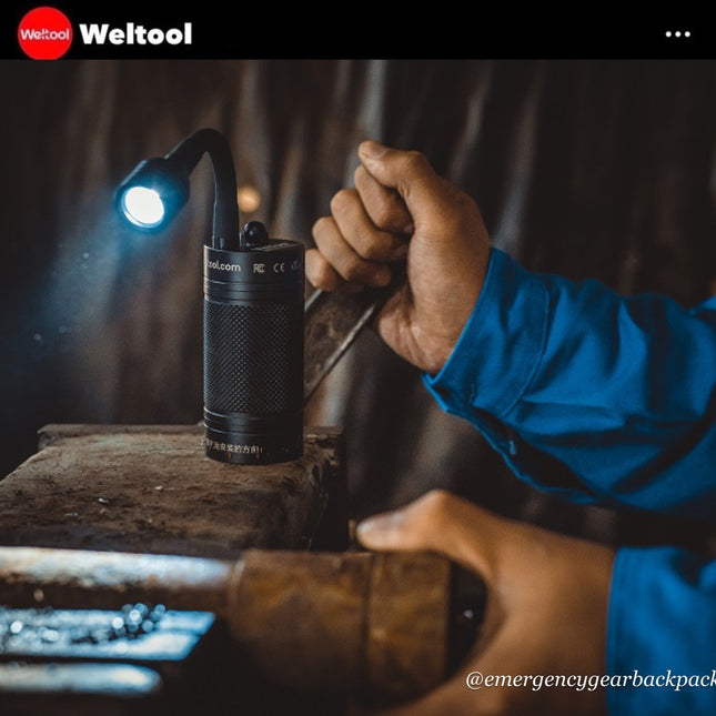 Weltool M3 Magnetic Base Work Light - Emergency Gear Backpack