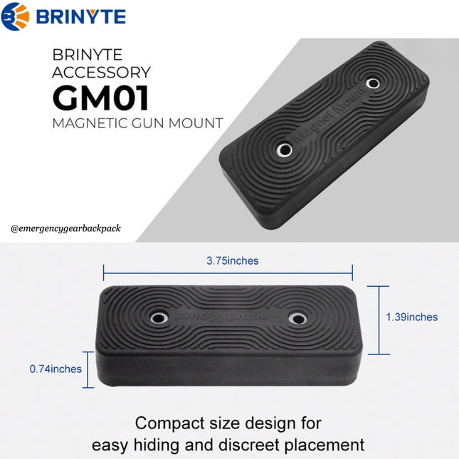 Brinyte GM01 Magnetic Mount - 2pcs - Emergency Gear Backpack