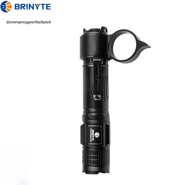 BRINYTE PT28 Oathkeeper Tactical Flashlight 1600 LM 245M - Emergency Gear Backpack