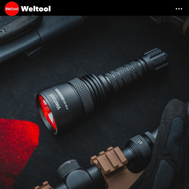 Weltool T10 - HR Red Light 342 Lumens 450M Searchlight - Emergency Gear Backpack