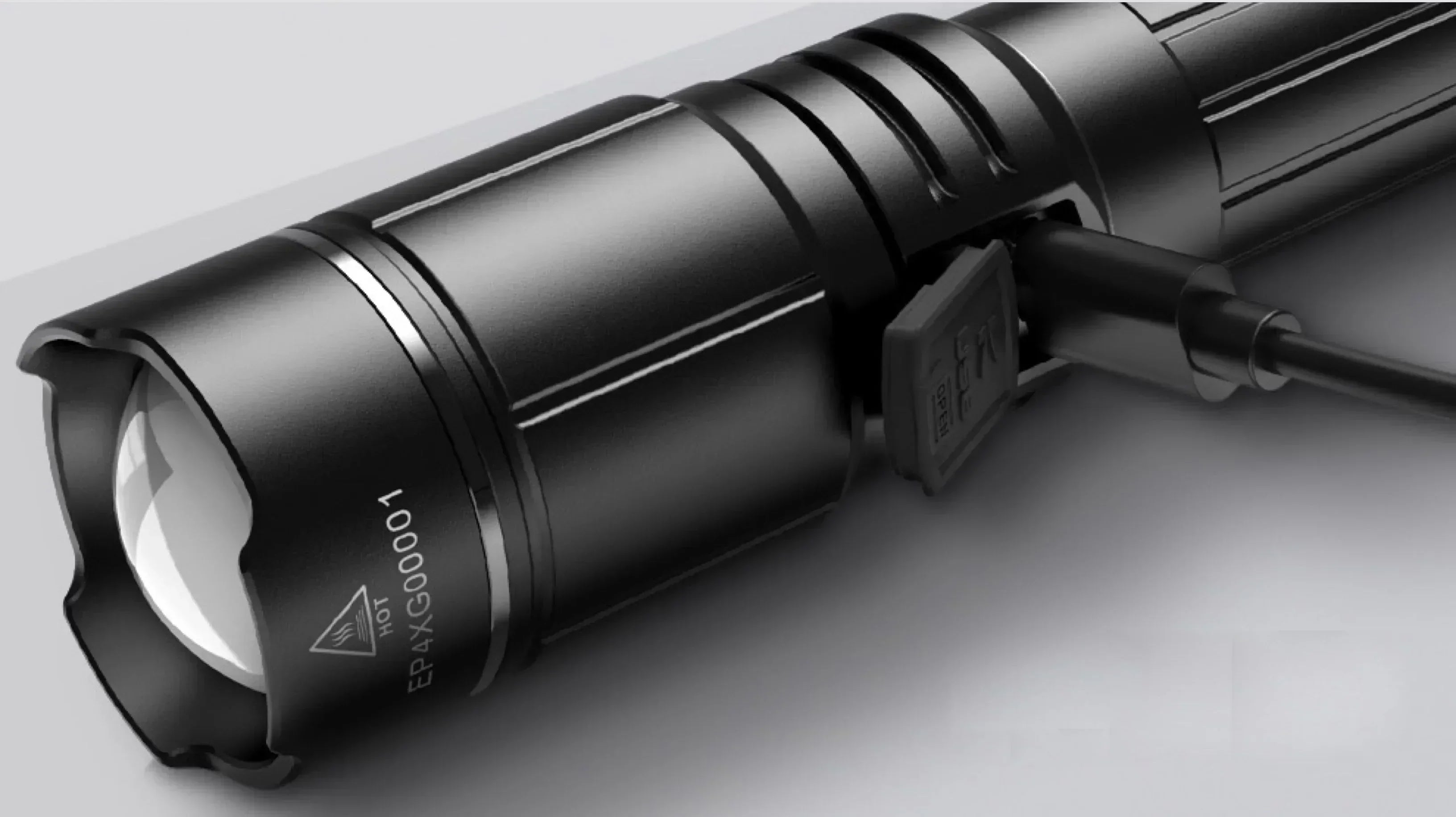 USB-C charging port on flashlight showing risks of using fast charge adapters