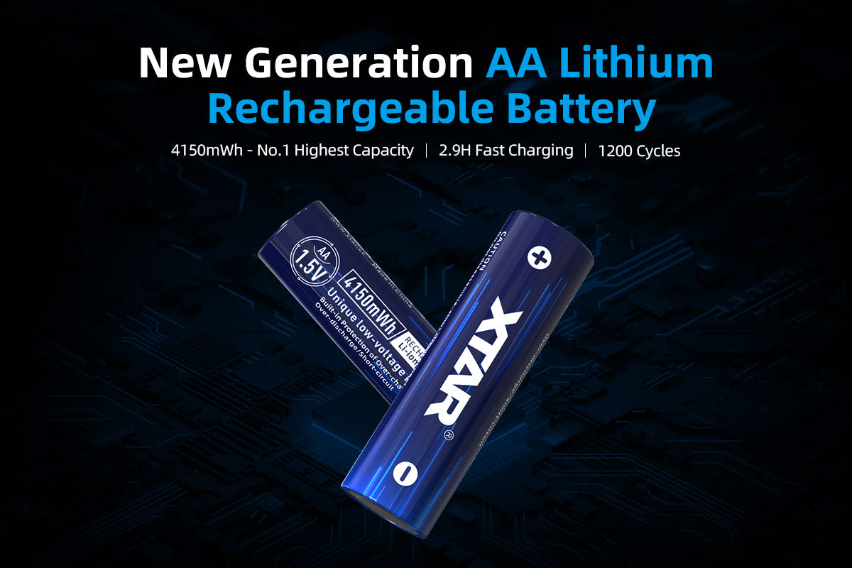 FAQ About The Rechargeable XTAR 1.5V Lithium AA Batteries