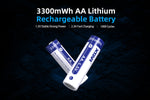 FAQ About The Rechargeable XTAR 1.5V Lithium AA Batteries
