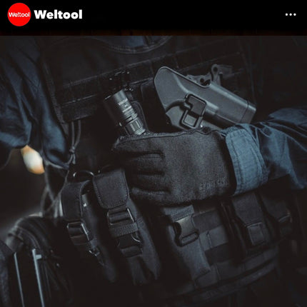 Weltool W3 Pro TAC Tactical LEP Flashlight 930 Lumens 547,000CD 1,479M