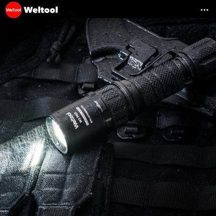 Weltool W3 Pro TAC Tactical LEP Flashlight 930 Lumens 547,000CD 1,479M