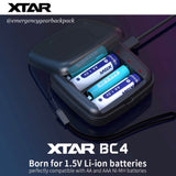 XTAR BC4 1.5V&1.2V Battery Charger