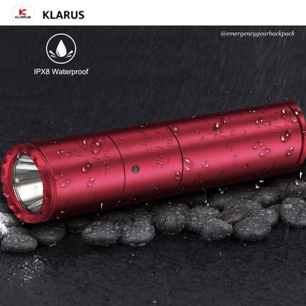 Klarus K10 EDC Flashlight 1200 Lumens 185M