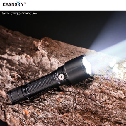 Cyansky K3 V2.0 Tactical Flashlight 2000LMS 700M