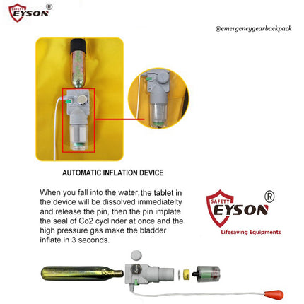 EYSON Co2 Cylinder 33g Life Jacket Re-arming Kit
