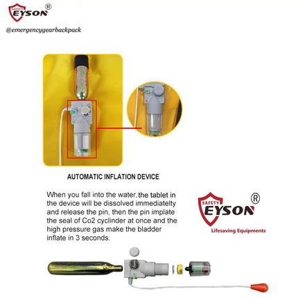 EYSON YSH701-275N  Inflatable Life Jacket CE/SOLAS Certified