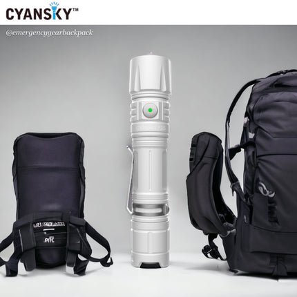 Cyansky P25 V2.0 Moon White Micro-arc Oxidation Outdoor Flashlight - | Emergency Gear Backpack Thailand