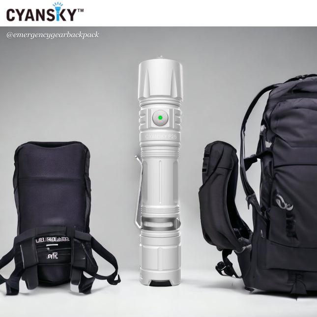 Cyansky P25 V2.0 Moon White Micro-arc Oxidation Outdoor Flashlight - | Emergency Gear Backpack Thailand