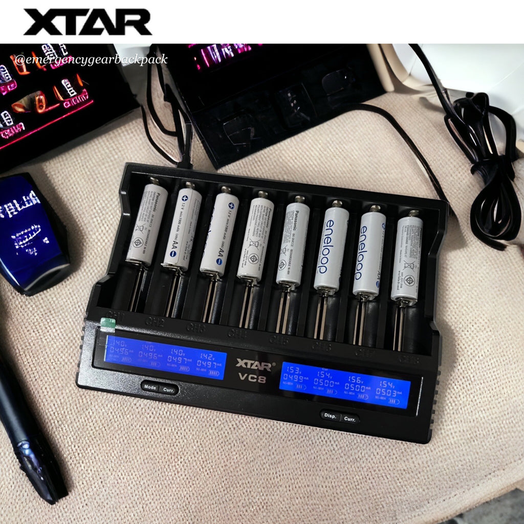 XTAR VC8 + 18W Wall Adapter QC3.0