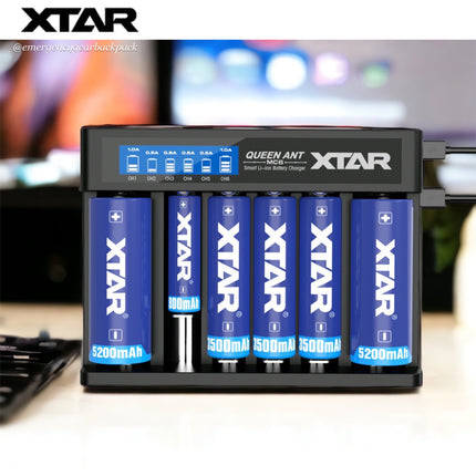 XTAR QUEEN ANT MC6 Li-ion 32650 Battery Charger