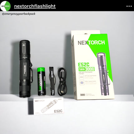 NEXTORCH E52C 3000LMS 210M Outdoor Flashlight
