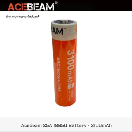 ACEBEAM ARC18650H-310A IMR18650  3100mAh 20A