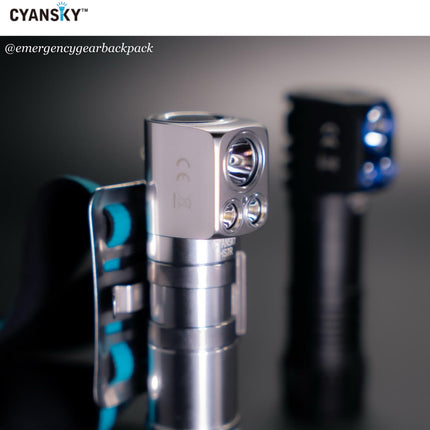 Cyansky HS7R Multifunctional Rechargeable L-shaped Headlamp Updated Version
