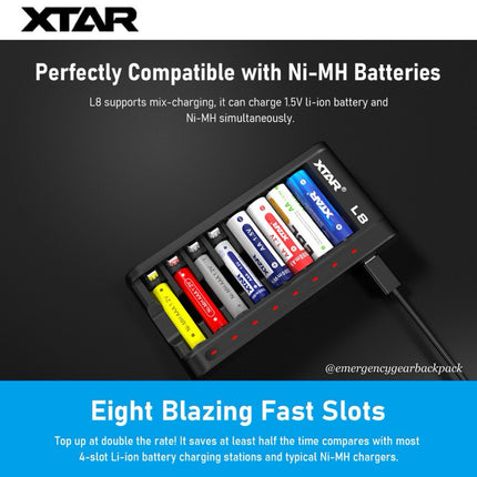 XTAR L8 1.5V&1.2V Battery Charger