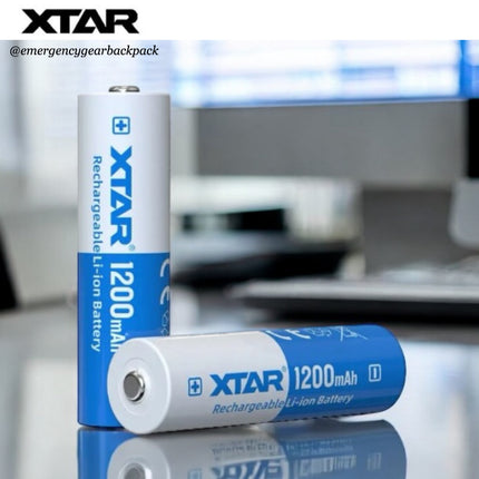 XTAR 14500 1200mAh 3.6V 2.5A Li-ion Rechargeable  Battery