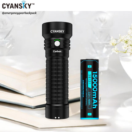 Cyansky Carbon Portable Steady Beam Searchlight 2000 Lumens 450M
