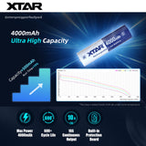 XTAR 18650 4000mAh 3.6V 10A Li-ion Rechargeable Battery