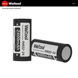 Weltool INR22500 2400mAh 3.7V 4.8A Rechargeable Li-ion Battery