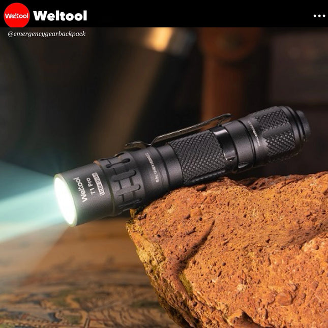 Weltool T1 Pro V3 EDC Flashlight 600 Lumens 313M