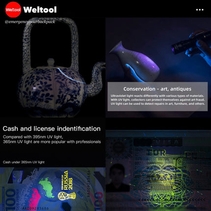 Weltool M4-365  Professional UV Flashlight