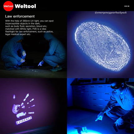 Weltool M4-365  Professional UV Flashlight