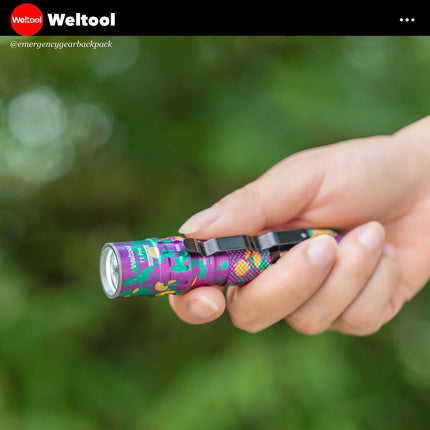 Weltool T1 Pro V2 Colorful EDC Flashlight 550 Lumens 306M