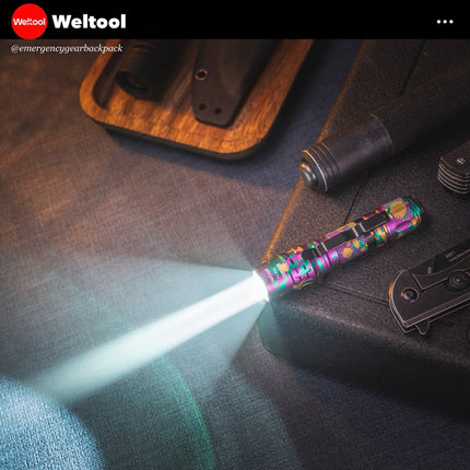 Weltool T1 Pro V2 Colorful EDC Flashlight 550 Lumens 306M