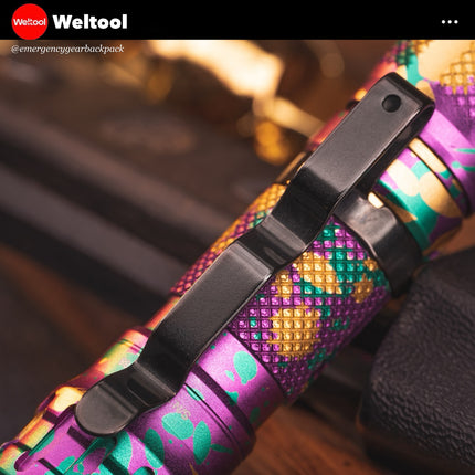 Weltool T1 Pro V2 Colorful EDC Flashlight 550 Lumens 306M