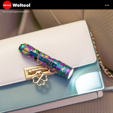 Weltool T1 Pro V2 Colorful EDC Flashlight 550 Lumens 306M