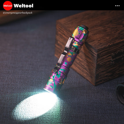 Weltool T1 Pro V2 Colorful EDC Flashlight 550 Lumens 306M