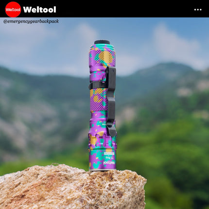Weltool T1 Pro V2 Colorful EDC Flashlight 550 Lumens 306M