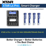 Promotion Set: อุปกรณ์ทดแทนถ่านอัลคาไลน์ XTAR L4 Pro Charger & XTAR 1.5V Li-ion Battery