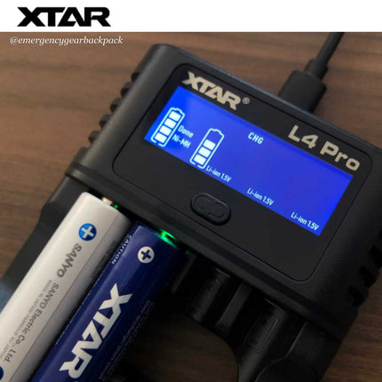 XTAR L4 Pro 1.5V & 1.2V Smart Battery Charger