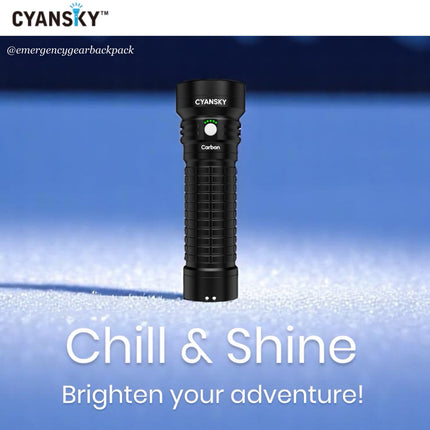 Cyansky Carbon Portable Steady Beam Searchlight 2000 Lumens 450M