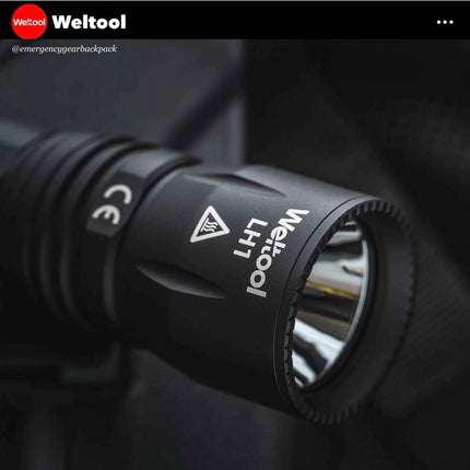 Weltool LH1 686 Lumens 89,600CD 597M Tactical Flashlight (Short Body)