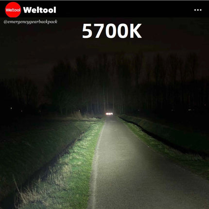 Weltool LH8 1250 Lumens 83,900CD 578M Tactical Flashlight