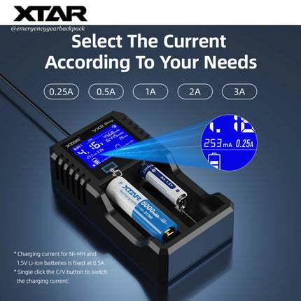 XTAR VX2 PRO Smart Battery Charger & Tester