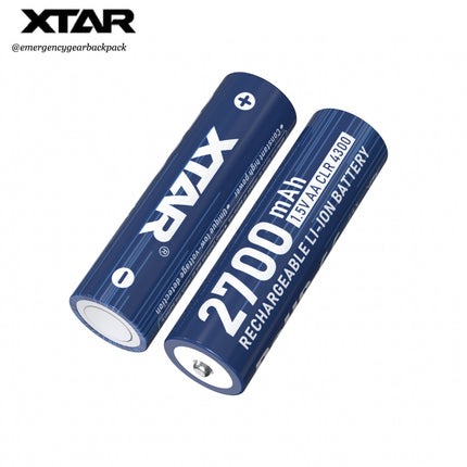XTAR 1.5V AA CLR 4300mWh/2700mAh  Rechargeable Li-ion Battery
