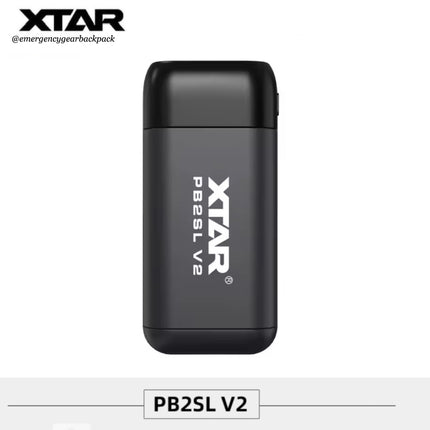 Black electronic device with 'XTAR' branding on a white background
