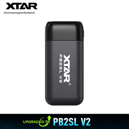Black electronic device with 'XTAR' branding on a white background